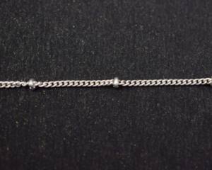 925 Sterling Silver With Handmade Silver Plated <b>Beaded</b> Chain for Jewelry Making Findings and Components - Product Image 3