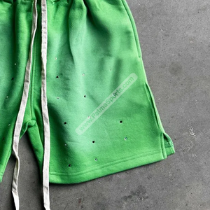 Private Label Custom <b>Sweat</b> <b>Shorts</b> 100% Cotton High Street Style <b>Sweat</b> <b>Shorts</b> Customizable Rhinestone Acid washed Embroidery - Product Image 4