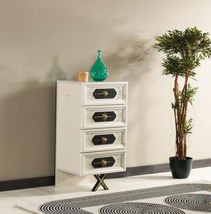 Wezir pareja dormitorio conjunto 2026 diseño cama king size + sistema de almacenamiento espejo armario iluminación cabecero - Product Image 4