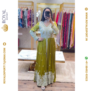 Lanzamiento del nuevo diseñador Party Wear Look Vestido de trabajo de bordado pesado completo y colección Dupatta - Product Image 2