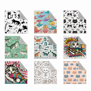 Self Adhesive Polyester Cat <b>Nail</b> Trim <b>Wrap</b> 70x70cm Anti Scratch Grooming Care Custom Printing - Product Image 6