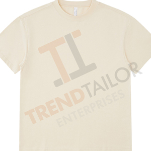 100% Cotton Heavy Weight Unisex <b>Tshirt</b> Custom Logo High Quality StreetWear Oversized T Shirts for Men - Product Image 2