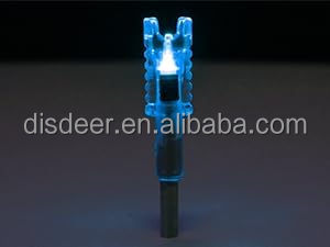 OEM DEEPOWER - Juego de 6 Nocks LED Iluminados, Bujes de .285-.305, Construcción de Plástico, Interruptor de Encendido/Apagado, para Ballesta y <span class=keywords><strong>Arco</strong></span> Compuesto de Precisión - Product Image 5