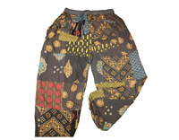 Fait à la main Boho Patchwork Harem Pantalon Floral Conçu Imprimé Lâche Gypsy Yoga Pantalon Taille Unique Cargo Style à vendre