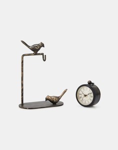 Reloj de mesa de metal de Ramadán con pilas silencioso moderno Ivaan negro - Product Image 5