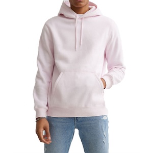 Sudadera con Capucha Rosa Bebé para Hombre, de Alta Calidad, Color Sólido, para Otoño e Invierno, con Logotipo Personalizado, Sudadera Deportiva para Hombre - Product Image 1