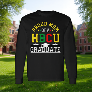 Camiseta de manga larga para mamá orgullosa de un graduado de HBCU - Product Image 3