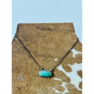 Collier en turquoise et argent sterling Juanita Mcdonal Kingman, bijou de collection culturelle - Product Image 2