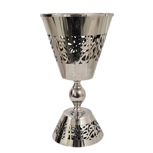 Soporte de incienso de Metal plateado de calidad de lujo, diseñador único, Bakhoor quemador, organizador de fragancia, venta al por mayor, difusor de cafés de Hotel - Product Image 2