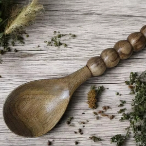 Handmade Natural Wood Organic Spoons for for Nonstick Cookware <b>Set</b> of 5 <b>Wooden</b> Spoons for Cooking Indian Non Stick - Product Image 1