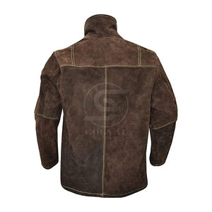Nouvelle arrivée 2025, veste de soudage sur mesure, cuir de vache fendu, haute qualité, veste de soudage très vendue - Product Image 3