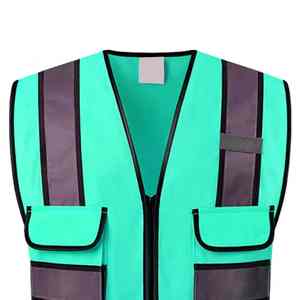 Men's Women's T2 International Comfortable Hi-Vis Vest Breathable High-Visibility <b>Reflective</b> <b>Safety</b> <b>Clothing</b> Customizable Color - Product Image 3
