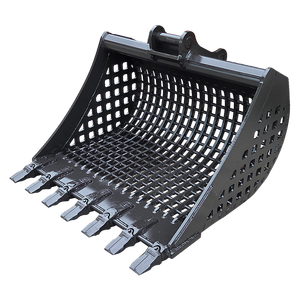 Godet d'excavatrice à cadre ouvert Skeleton Riddle avec barres de grille haute résistance - Product Image 3