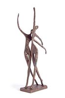 Figurine de danse de couple galvanoplastie Figurine de décoration d'étagère de finition brillante de haute qualité pour la décoration de la maison et du bureau