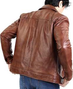 Chaqueta de Piel de Vaca para Hombre, Transpirable, Ecológica, de Secado Rápido, Cálida para Invierno, Cuello Alto, Estilo Casual, Alta Calidad, Precio Razonable - Product Image 1