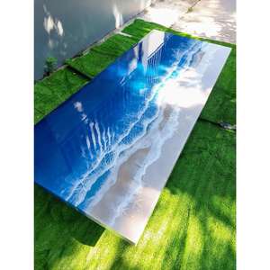 Table à manger en résine de couleur personnalisée très demandée pour les projets de décoration intérieure, disponible en qualité et prix d'exportation - Product Image 2