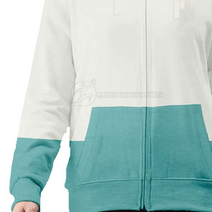 Sudadera con Capucha de Manga Larga para Mujer, 100% Algodón de Alta Calidad, Forro Polar, Cierre de Cremallera, Talla Grande, Color y Logotipo Personalizables - Product Image 6