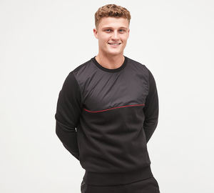 Ensemble de survêtement d'hiver pour homme, coupe ajustée, qualité supérieure, 100% polyester, 2 pièces, séchage rapide, logo brodé personnalisé, étiquette - Product Image 3