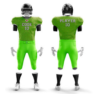 Personalizado sublimado 100% poliéster uniforme de fútbol americano de alta calidad transpirable manga corta Tallas grandes conjuntos de ropa de equipo - Product Image 4