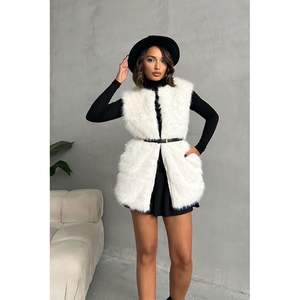 Chaleco y Chaqueta de Piel Sintética para Mujer, Producto al por Mayor - Product Image 5