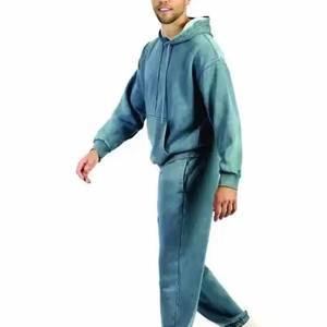 Chándal lavado con ácido para hombre con logotipo personalizado éxito de ventas chándal lavado con ácido jersey de calle vintage OEM al por mayor - Product Image 2