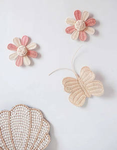 Wholesale 2023 for Rattan <b>Flower</b> Nursery <b>Decor</b> Pink Nursery Handmade From Vietnam - Product Image 4
