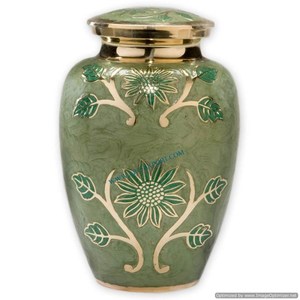 Ollas y tarros de cenizas funerarias de cremación de aluminio de Color negro de calidad Superior diseño maravilloso urnas de decoración del hogar de gran tamaño India - Product Image 4