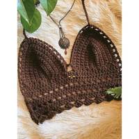 Vêtements de plage en crochet faits à la main pour femmes décontractés sexy vêtements de vacances soutien-gorge style maillots de bain bikini derniers maillots de bain fabriqués à la main en inde
