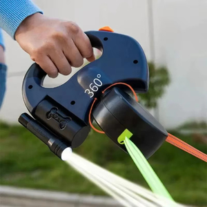 3M Double Long Multifunctional 360 Degree <strong>Dog</strong> Led Leash Waterproof Tangle Free Rope Retractable <strong>Dog</strong> <strong>Walking</strong> Leash With <strong>Light</strong> - Product Image 1