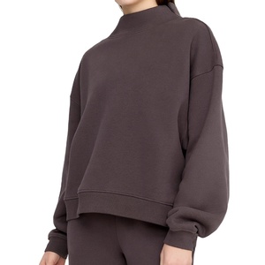 Women Fashion Mock Neck Sweatshirt Oversized Street Style - Product Image 1