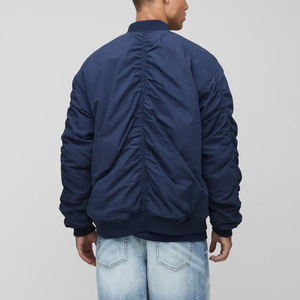 Veste universitaire classique pour homme, unie, teinte unie, décontractée, à manches longues, col montant, pour tous les jours, collège, école, tenue universitaire - Product Image 3