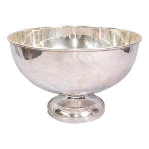 Cuenco para Ponche Plateado Martillado de Gran Capacidad con Diseño Fantástico, para Cubitera, Ecológico, para Fiestas Modernas - Product Image 1