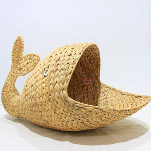 Artex Dong Thap Handmade Eco-Friendly Water Hyacinth Wall <b>Shelf</b> Hanging Storage for Home Office & Room Decor Seagrass <b>Baskets</b> - Product Image 2