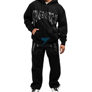 Sudadera con Pedrería de Alta Calidad para Hombre, Exportación al por Mayor, Sudadera con Pedrería Personalizada para Hombre, Proveedor de Ropa Urbana - Product Image 1