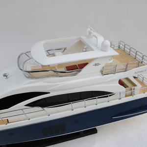 Modèle de yacht à moteur AZIMUT 82 - Modèle de yacht moderne artisanal pour la décoration de la maison, fabriqué au Vietnam - Product Image 5