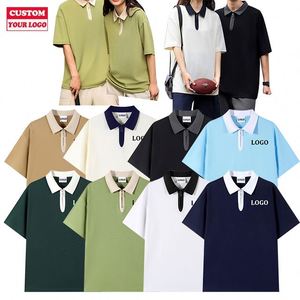 ผ้าฝ้าย100% ถักหลากสีสำหรับเสื้อยืดโลโก้และปักตามสั่งสำหรับฤดูร้อน - Product Image 1