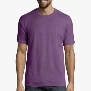 Camiseta Transpirable de Cuello Redondo para Hombre, Teñida, con Color y Logotipo Personalizados, Corte Regular, Manga Corta - Product Image 1