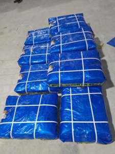 Tela de malla de lona HDPE tratada UV súper fuerte impermeable estilo liso hecho en La India - Product Image 5