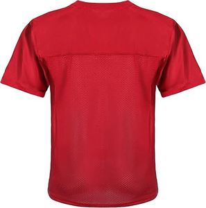 American Street Hip Hop Sublimation Polyester Print V Neck Shirt Custom Vintage Light Football Wear Style Club Sportswear - Product Image 2