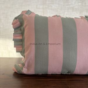 Indian Handmade Floral Hand Block Printed Slub Cotton Pillow Case Sofa <b>Bedding</b> Cushion Cover Home & Hotel Use 100% Cotton - Product Image 6