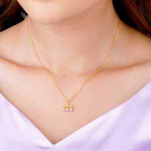 เครื่องประดับทองสามชิ้นจี้เพชรที่ปลูกในห้องปฏิบัติการสเน่ห์และจี้เพชรที่สง่างาม - Product Image 5