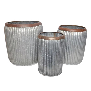 Jardinière d'extérieur galvanisée artisanale moderne avec un design de qualité supérieure et un design élégant - Product Image 4