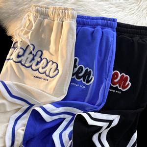 Pantalones cortos informales para hombre con letras retro de calle al por mayor, pantalones informales holgados, pantalones deportivos de baloncesto, cinco Pantalones - Product Image 6