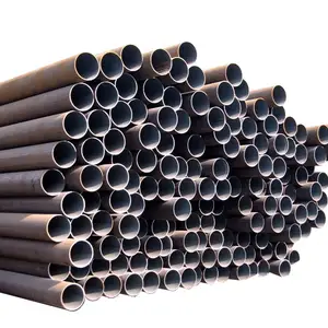Usine vente chaude Mme Steel ERW carbone ASTM A53 tuyau en fer noir soudé sch40 tuyau en acier pour matériau de construction
