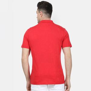 Polo décontracté uni à manches courtes pour hommes, chemise extensible à 2 boutons en coton et polyester pour le golf et le sport - Product Image 3