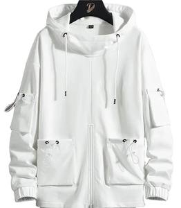 Sudaderas con capucha de lana de algodón de gran tamaño Unisex bordadas de algodón 350 GSM 100% de alta calidad y sudaderas con capucha de panel para hombre de alta calidad. - Product Image 2