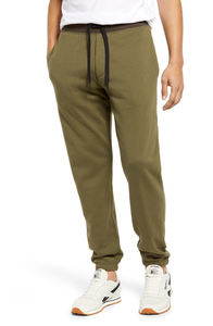 Custom Men's Breathable Fleece <b>Joggers</b> Oxford Regular <b>Stacked</b> Drop Crotch Sweatpants Casual Style 100% Polyester 120g Drawstring - Product Image 5