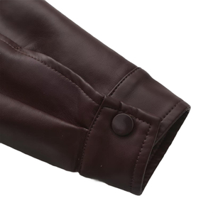 Chaqueta Corta de Moda Urbana para Mujer, Chaqueta de Cuero Vacuno de Alta Calidad, Transpirable, Informal - Product Image 6