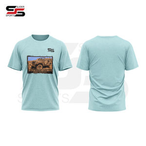 T-shirt personnalisé pour la saison estivale Tops à manches courtes Chemise décontractée respirante Meilleure vente Col rond Transfert de chaleur Imprimé - Product Image 3