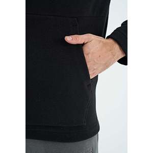 Sudadera de Forro Polar para Hombre Hern, 100% Algodón, Negra-88301 - Product Image 3